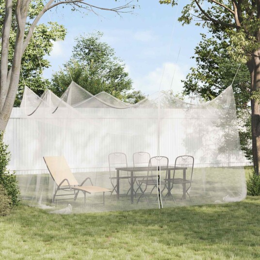 vidaXL Hage Myggenett 156 Mesh Hvit 3 x 4,5 x 2,5 m Polyester