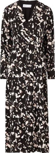 Selected FEMME - Maxikjole slfJustine LS Ankle Wrap Dress - Brun