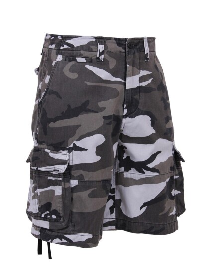 Rothco Vintage Infantry Utility Cargo Shorts Urban Hvit Grå Rothco Vintage Infantry Utility Cargo Shorts Urban Hvit Grå