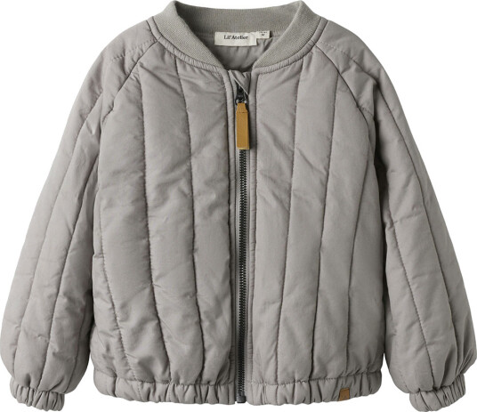 Lil"Atelier Nmnlio Bomber Jacket Lil Grey 116
