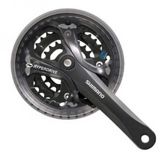 Shimano Fc-M361, 22/32/42t 8-Delt Firkant, 170mm Kranksett Shimano Fc-M361, 22/32/42t 8-Delt Firkant, 170mm Kranksett