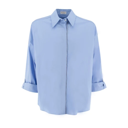 Brunello Cucinelli Dame Bluser & Skjorter Blå XL,