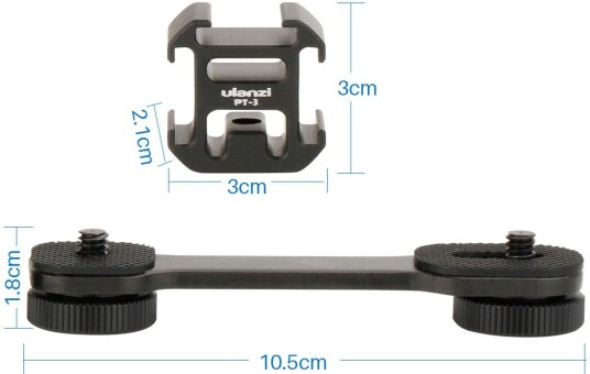 Ulanzi PT-3 Triple Cold Shoe Mount Ulanzi PT-3 Triple Cold Shoe Mount