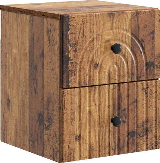  Vegghengt Nattbord Gammelt tre 33 x 34,5 x 40 cm Konstruert tre