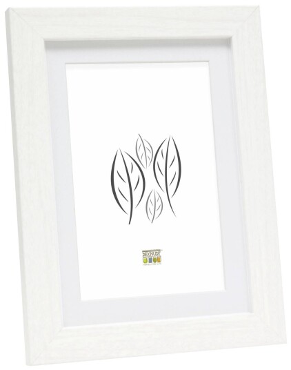 Deknudt S66KF1 P1 Billedramme m/Passepartout 15x20 White Wood