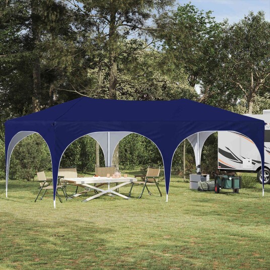 vidaXL Pop up Festtelt 575 x 288 x 245 cm Blå Oxford Stoff