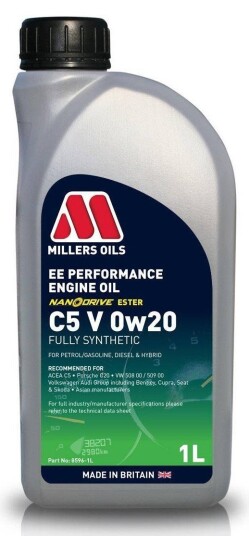 Motorolje MILLERS EE Performance C5 V 0W20 1L