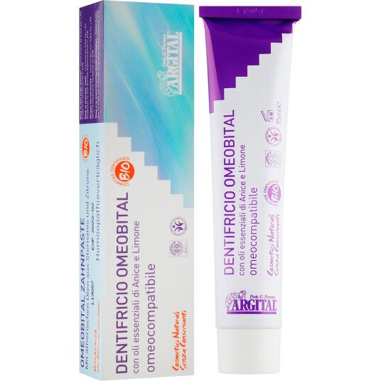Økologisk homekompatibel tannkrem ARGITAL Omeobital 75 ml