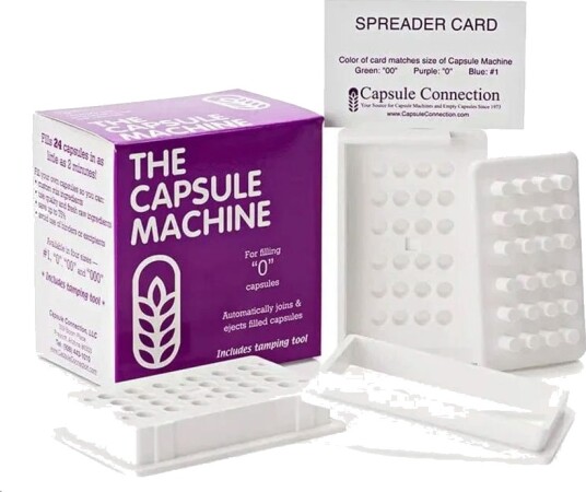 Kapselmaskin størrelse 0 ca 500mg per kapsel Kapselmaskin størrelse 0 ca 500mg per kapsel