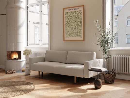 Nordic Dream Maya 140x200 Bouclé beige med armlene 539