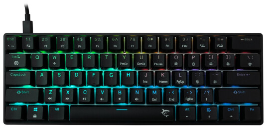 White Shark Shinobi 2 Mekanisk Tastatur Brown Switch USB A Svart