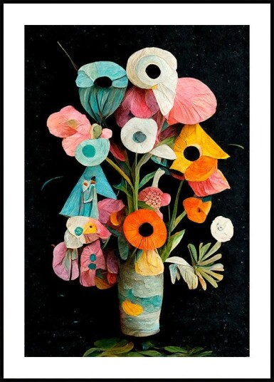 Floral Whimsy Plakat / 40x50cm