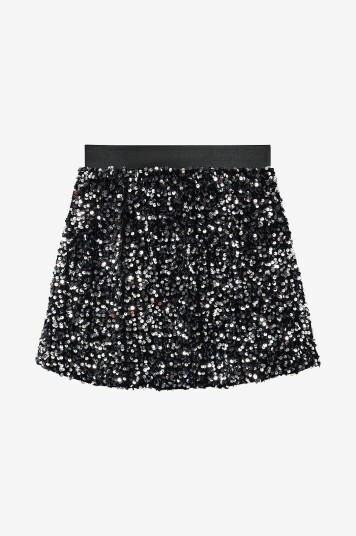 Vero Moda Girl Skjørt Vmbella Sequin Skirt Jrs Grl Svart