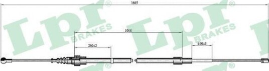 Bremsewire LPR C0808B