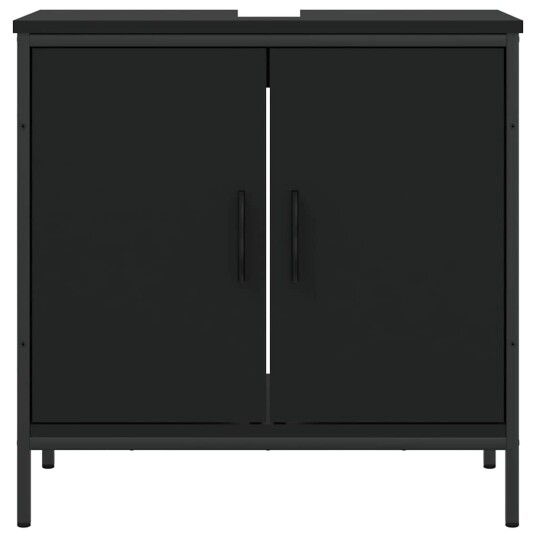 Servantskap svart 60x30x60 cm konstruert tre