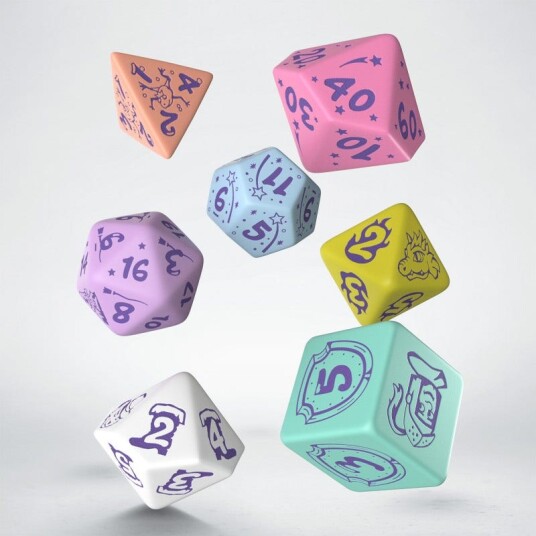 My Very First Set Little Berry Poly Multicolor /Violet (7) Terningsett - Rollespill fra Outland