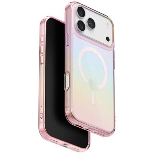 UNIQ Mobildeksel Iridescia Magclick for iPhone 17 Pro Rosa Prisme