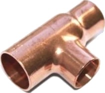 Viega Reduserende T-Stykke 22X18x18 Mm Kobber 103217