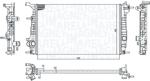 Radiator MAGNETI MARELLI 350213199200