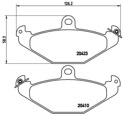 Bremseklosser BREMBO P 68 017