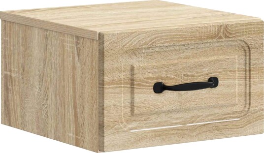  Vegghengt Nattbord Sonoma eik 34,5 x 33 x 20 cm Konstruert tre