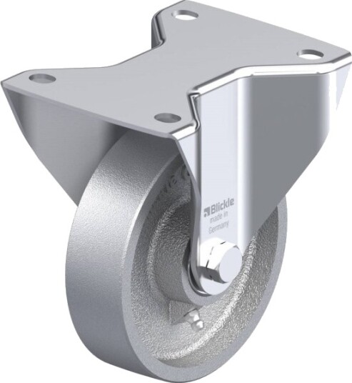 Blickle 754098 Bk-G 125K-3 Fast Hjul, Hjuldiameter 125 Mm, Bæreevne (Maks.) 350 Kg 1 Stk