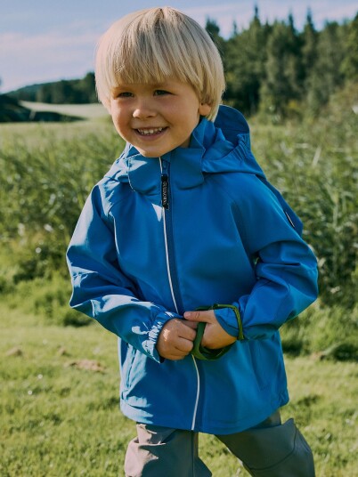 Gullkorn Skarn Skalljakke Blå 128