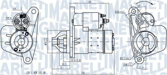 MAGNETI MARELLI 063721418010 Starter