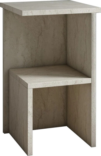 Tunel Nattbord 29,6x50x29,6 cm - Travertin