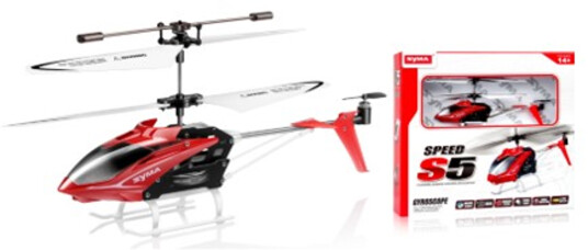 Syma S5 Radiostyrt Helikopter med USB-lading Rød 23 cm