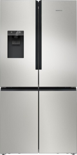 Siemens iQ700 KF96DPPEA Side-by-Side Kombiskap med Is- og Vann Dispenser, Rustfritt Stål