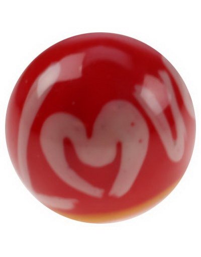 Utgått Love Rød Akrylkule 6 mm kule til 16 mm stang