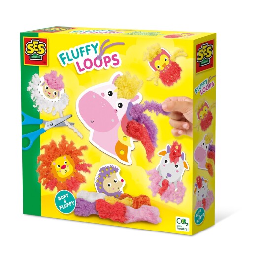 SES Creative Fluffy Loops Soft Yarn Animals S14010 SES Creative Fluffy Loops Soft Yarn Animals S14010