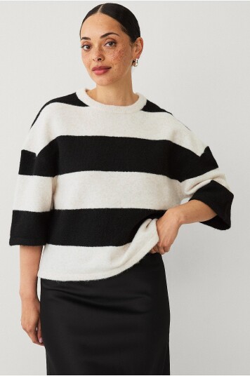 Ellos Collection Strikket topp Svart