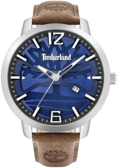Timberland Herreklokke TBL15899JYS03 G Blå/Lær Ø48 mm