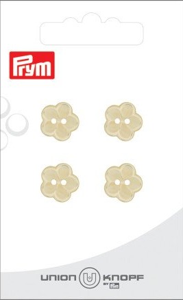 Prym Prym Plastknappblomst Gul 12 Mm 4 Stk