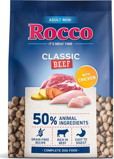 Rocco Tørrfôr Adult Mini Classic Storfekjøtt Med Kylling 1 kg