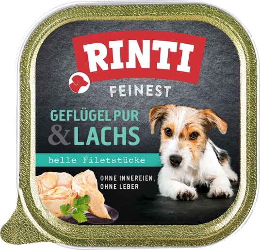 Rinti Våtfôr Finest Fjærkre & Laks 11 X 150 G Rinti Våtfôr Finest Fjærkre & Laks 11 X 150 G