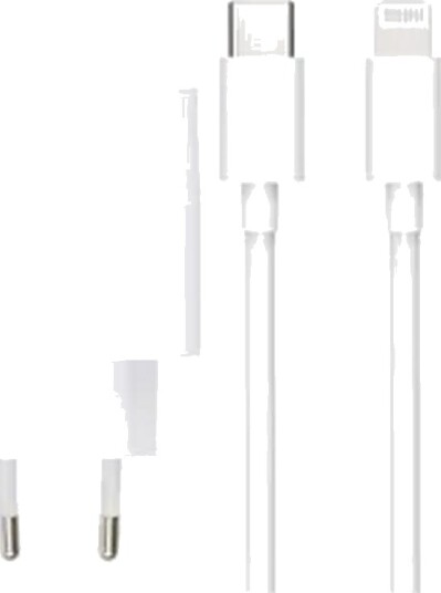 SiGN Hurtiglader for iPhone, USB-C til Lightning, 1m Hvit