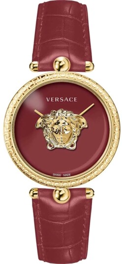 Versace Dameklokke VECO02622 Palazzo Rød/Lær Ø39 mm