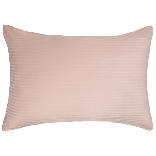 Borg Living Putetrekk - 70x100 cm - 100% Bomullssateng - Stripet rosa