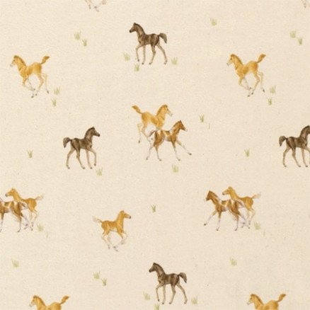 Balsløw Bomullsjersey Print Stoff 150cm Hest 51 50cm