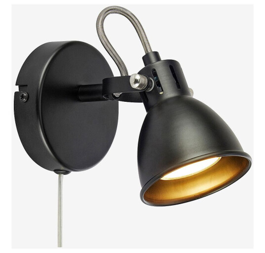 Markslöjd MarkslöjdVegglampe Mion 1LSvartVegglamperFra Homeroom