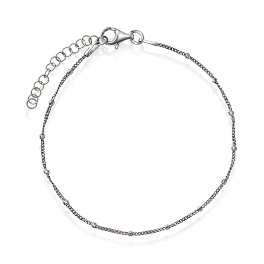 Pan Jewelry, Panser armbånd i 925 rhodinert sølv med kuler, 19 cm Pan Jewelry, Panser armbånd i 925 rhodinert sølv med kuler, 19 cm