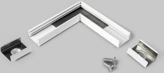Topmet Profilsamler SLIM8 90GRAD   Hvit lakkert