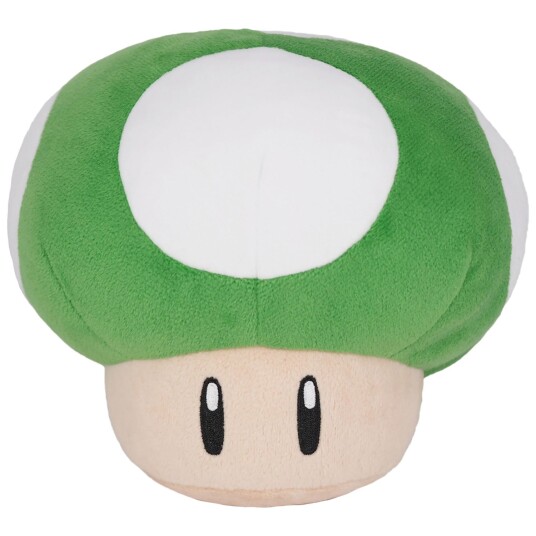 Super Mario 1UP Champignon Bamse 16 cm - Myk Plysj Super Mario 1UP Champignon Bamse 16 cm - Myk Plysj