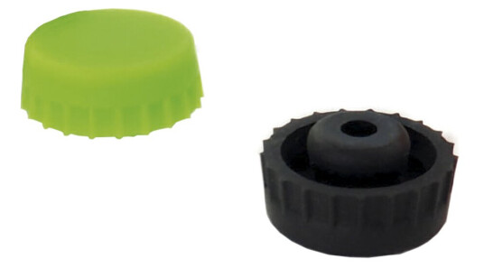 Pulltex Beer stopper silikon 2 stk svart/grønn Pulltex Beer stopper silikon 2 stk svart/grønn