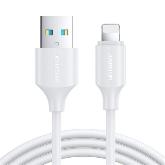 Joyroom USB-A til Lightning 2,4A Lade-/Datakabel 2m Hvit