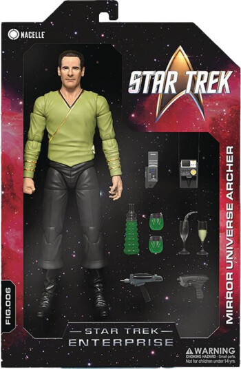 The Nacelle Company Star Trek: Enterprise Mirror Universe Archer Action Figure The Nacelle Company Star Trek: Enterprise Mirror Universe Archer Action Figure