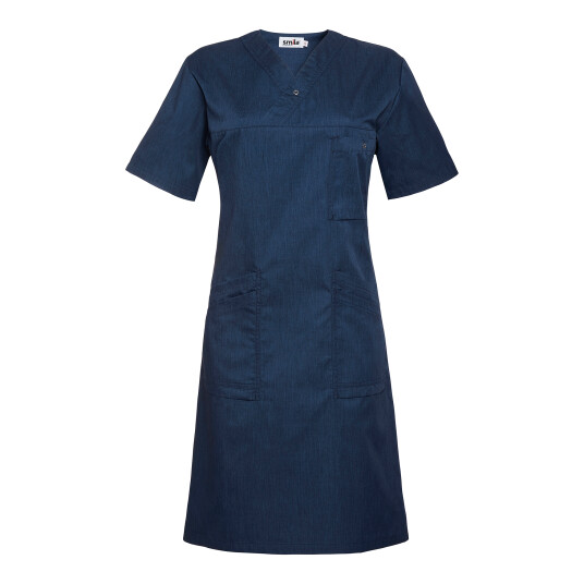 Smila Workwear Dame Maja Kjole Blåmelert 1 stk SBG-13205VD63-88 S